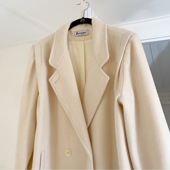 Forecaster of Boston Vintage 80s Wool Double Breasted Coat Size 13/14 - Picture 9 of 13